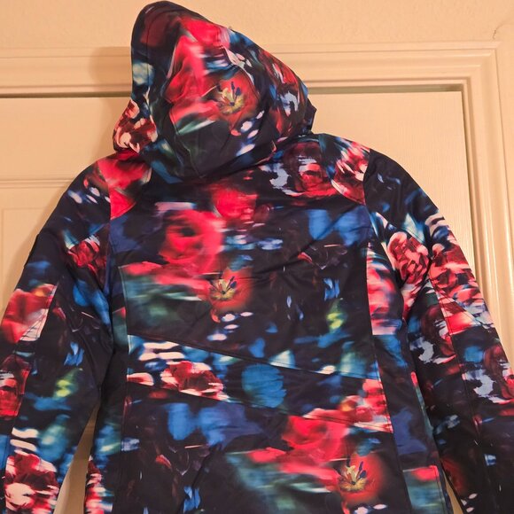 Obermeyer Rylee Print Jacket Teen Size S 8-10 Color Bloominescense, NEW Hooded - Picture 4 of 16